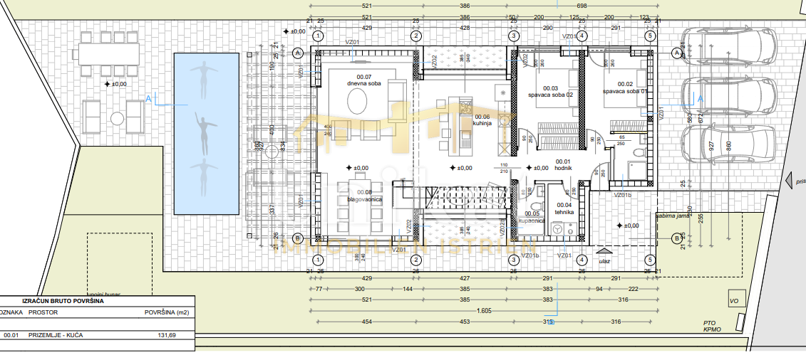 Nova moderna vila samo 400 metrov od morja